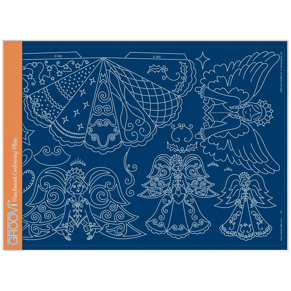 Linda's 3D Angel A4 Groovi Plate