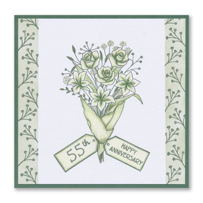 Barbara's SHAC Bouquets A5 Stamp Set