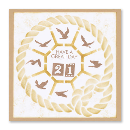 Block Print Numbers A6 Stamp Set