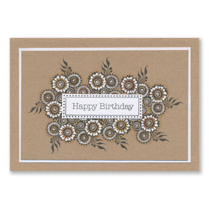 Occasions Sentiments & Patterned Panels A5 Square & A6 Stamp Collection