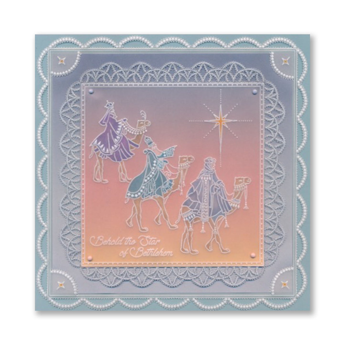 Linda's We Three Kings - Christmas Treasures (Set 2) A5 Square Groovi Plate