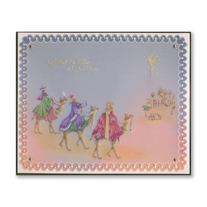 Linda's Christmas Treasures Set 2 A5 Square Groovi Plate Set