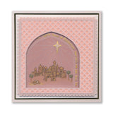 Linda's Oh Little Town of Bethlehem - Christmas Treasures A5 Square Groovi Plate