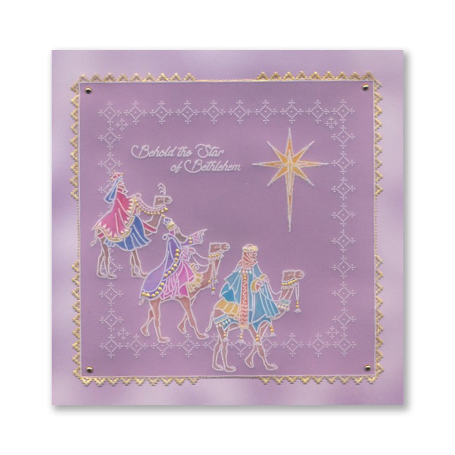 Linda's We Three Kings - Christmas Treasures (Set 2) A5 Square Groovi Plate