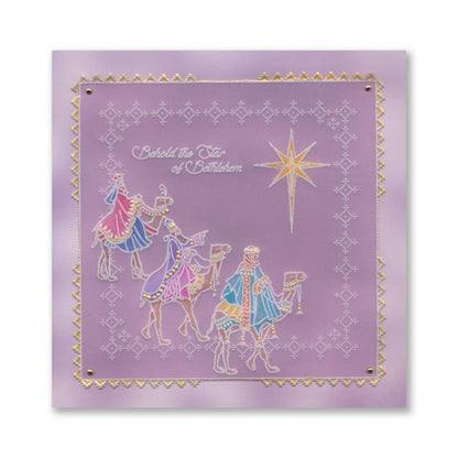 Linda's We Three Kings - Christmas Treasures (Set 2) A5 Square Groovi Plate