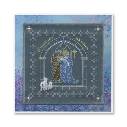 Linda's Window of Hope - Christmas Treasures (Set 2) A5 Square Groovi Plate