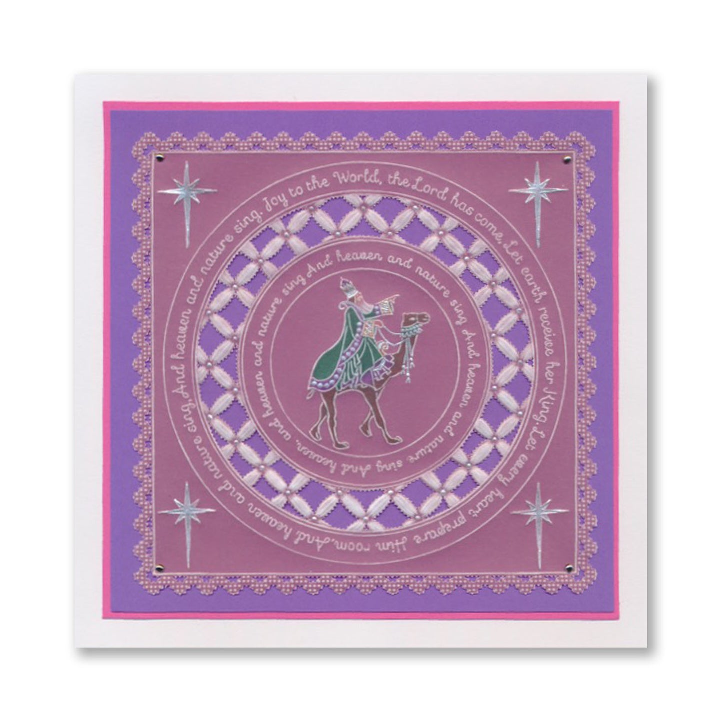 Linda's Christmas Treasures Set 2 A5 Square Groovi Plate Set