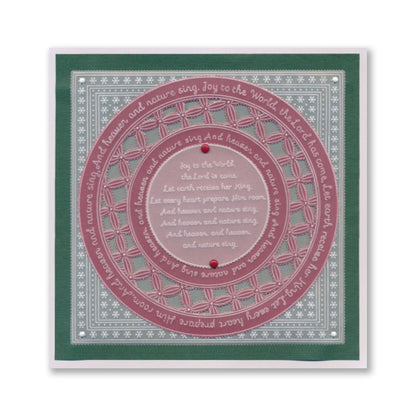 Linda's Joy to the World Nested Wraps - Christmas Treasures (Set 2) A5 Square Groovi Plate