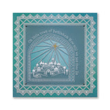 Linda's Oh Little Town of Bethlehem - Christmas Treasures A5 Square Groovi Plate