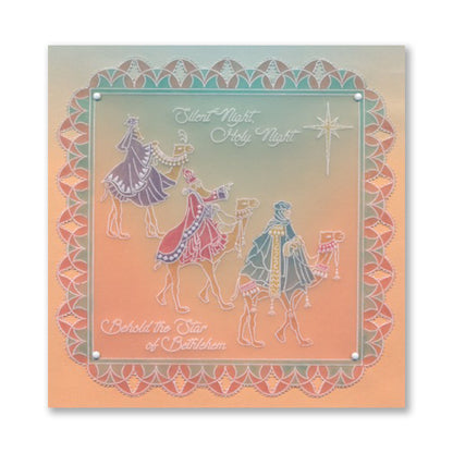 Linda's We Three Kings - Christmas Treasures (Set 2) A5 Square Groovi Plate