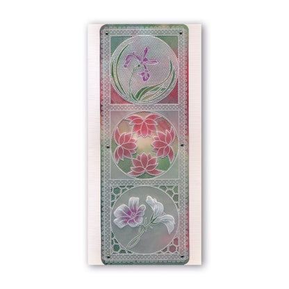 Linda's 123 - DEF Collection Bumble Bee, Butterfly & Dragonfly A4 & A5 Square Groovi Plate Set