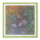 Linda's 123 - DEF Collection Bumble Bee, Butterfly & Dragonfly A4 & A5 Square Groovi Plate Set