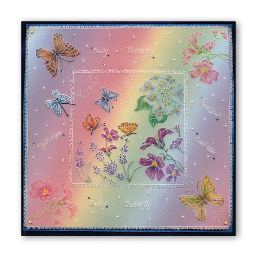 Linda's 123 - DEF Winged Friends A4 Square Groovi Plate Trio