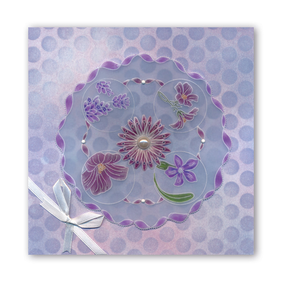 Linda's 123 - DEF Winged Friends A5 Square Groovi Plate Trio