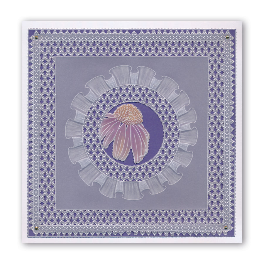 Linda's 123 - DEF Winged Friends A4 Square Groovi Plate Trio