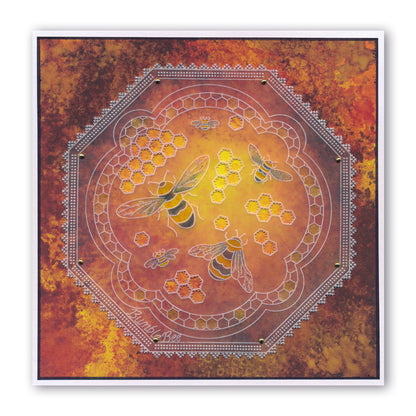 Linda's 123 - DEF Winged Friends A5 Square Groovi Plate Trio