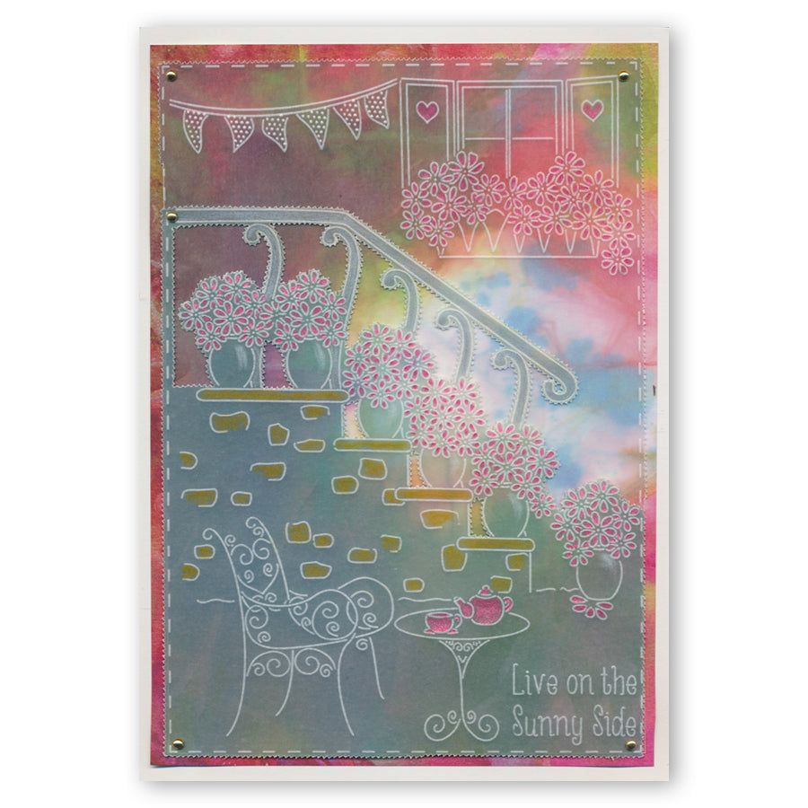 Linda's Floral Steps - In the Garden A5 Groovi Plate