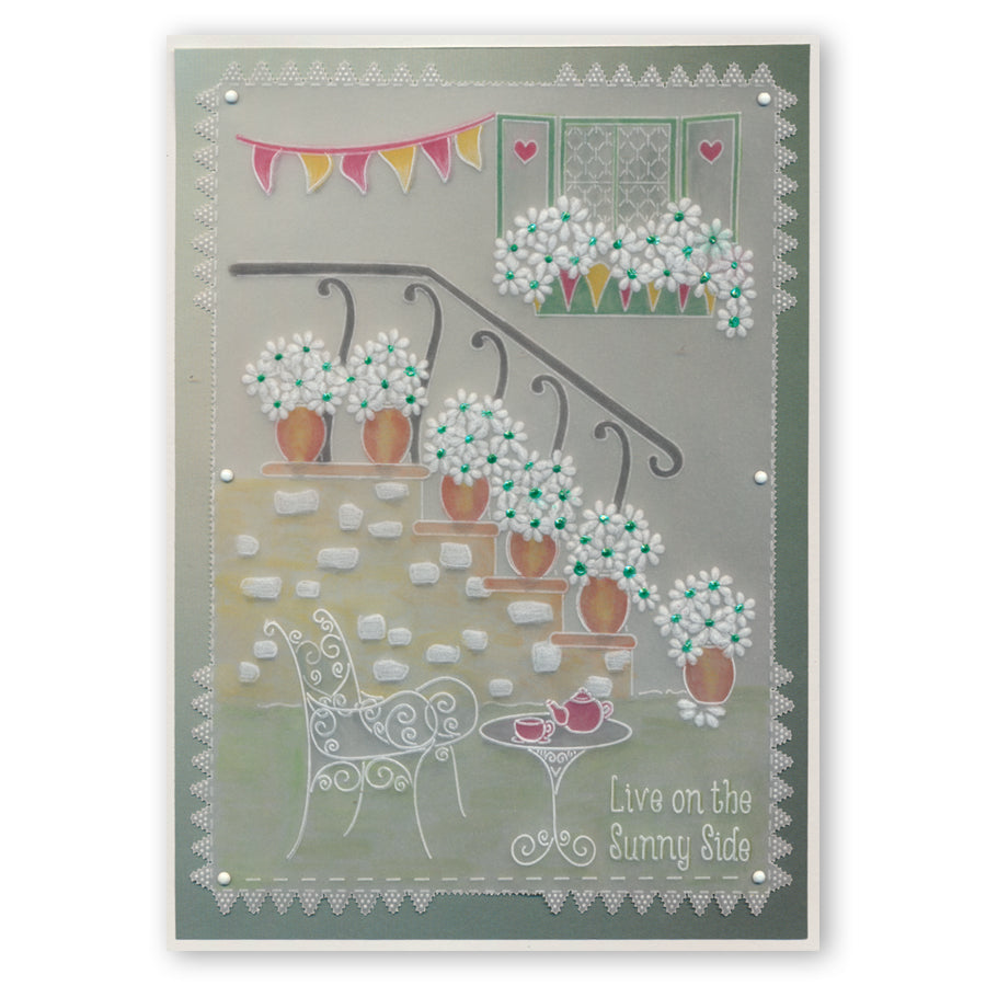 Linda's Floral Steps - In the Garden A5 Groovi Plate