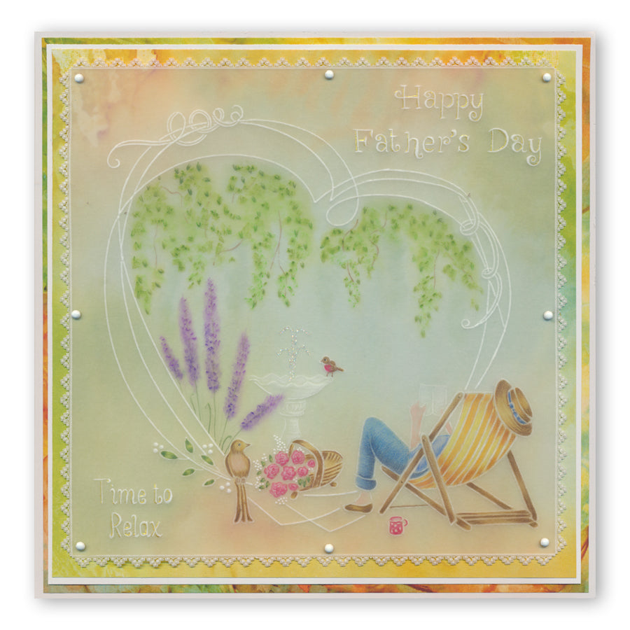 Linda's Deckchairs - In the Garden A5 Groovi Plate