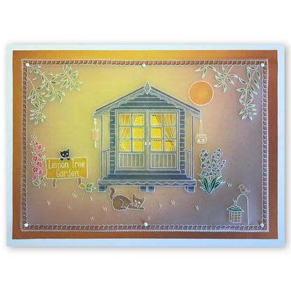 Linda's Lemon Tree Garden - In the Garden A5 Groovi Plate