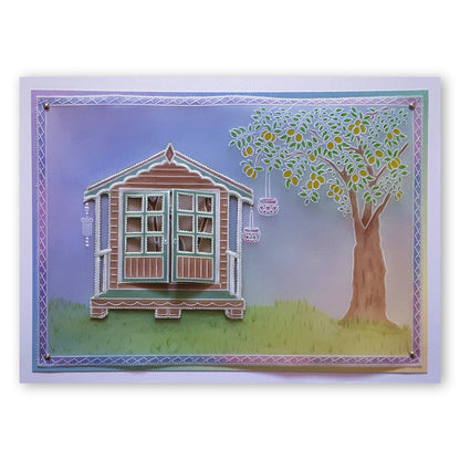 Linda's Lemon Tree Garden - In the Garden A5 Groovi Plate