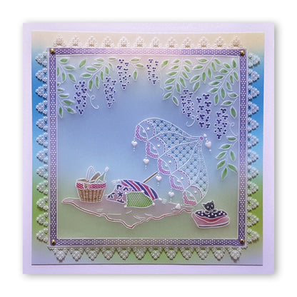 Linda's Lemon Tree Garden - In the Garden A5 Groovi Plate