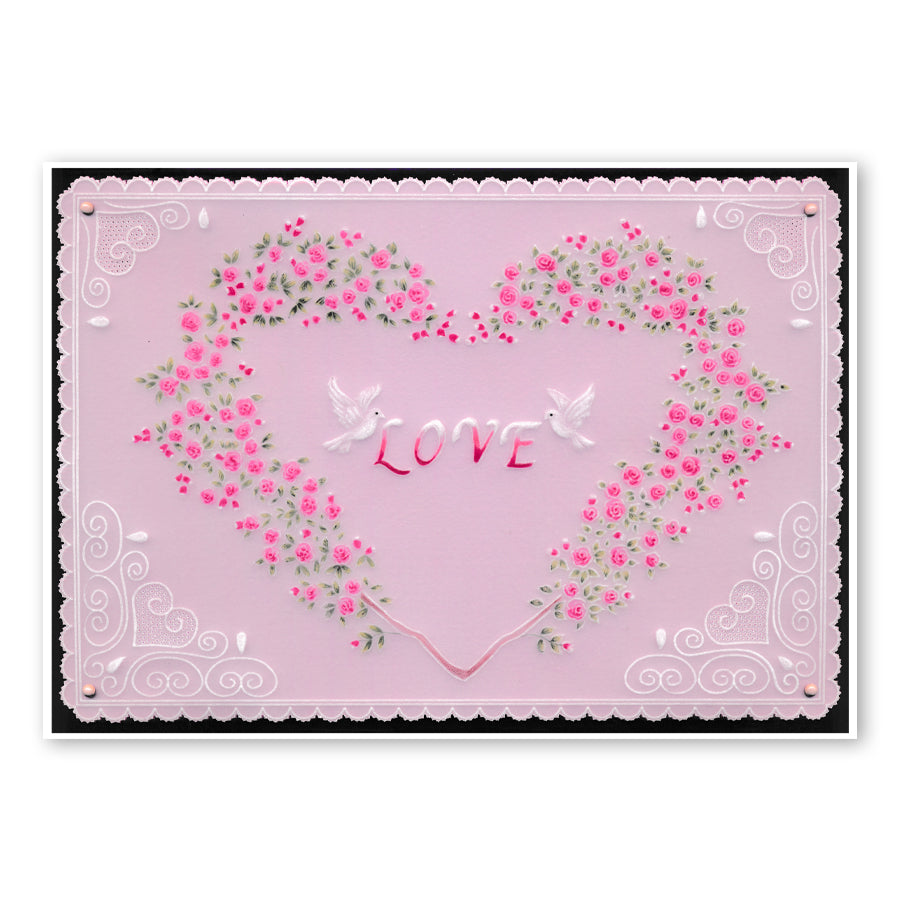 Linda's Rose Arch - In the Garden A5 Groovi Plate