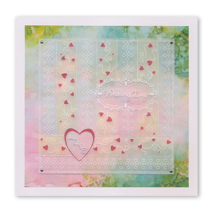 Linda's It's a Wrap! Part 2 - Ribbon Wraparound A4 Groovi Plate