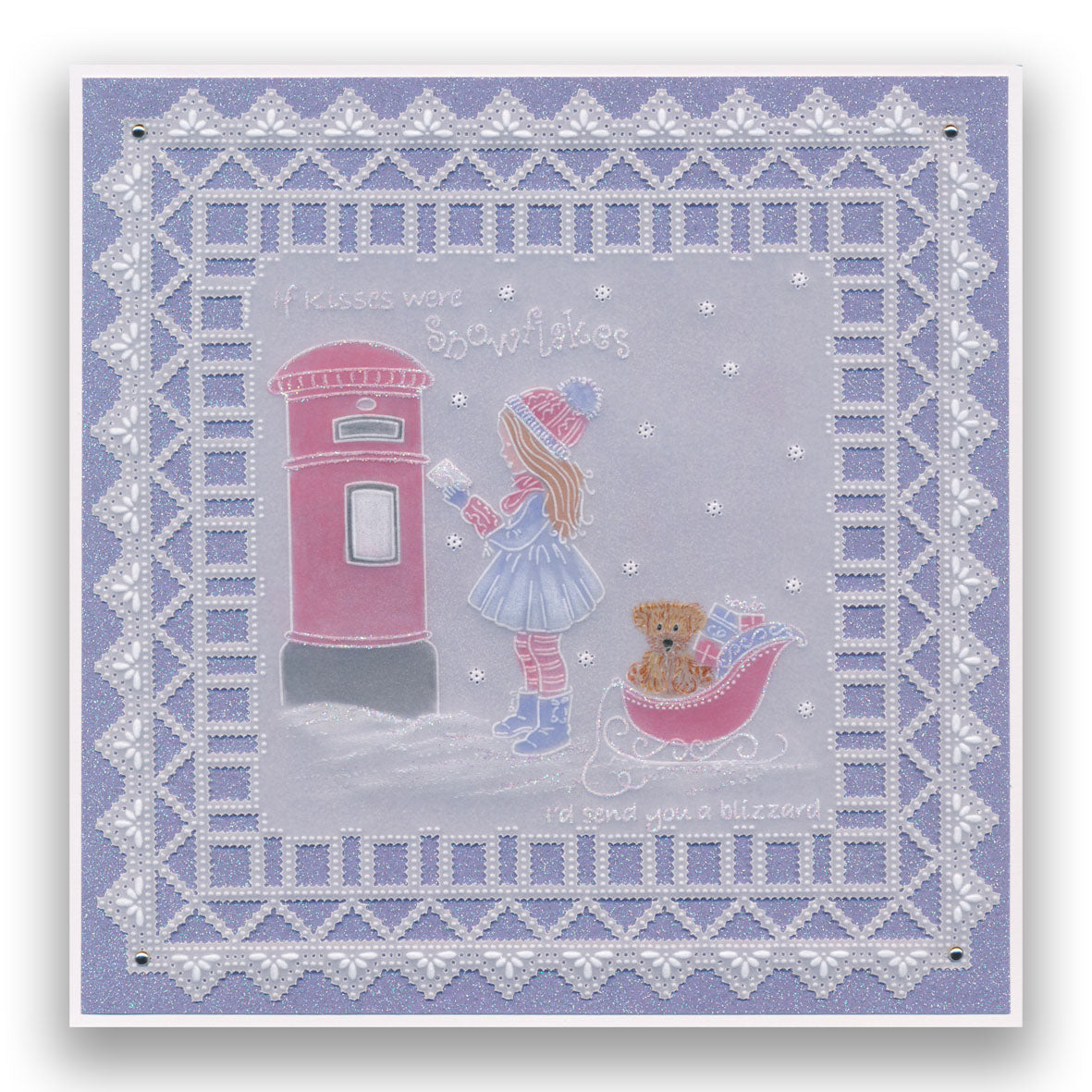 Linda's Children - Winter A5 Square Groovi Plate Pair