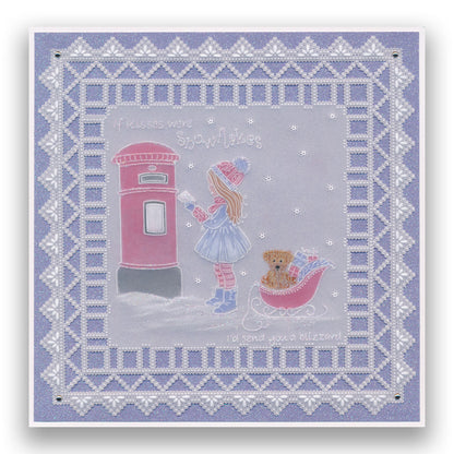 Linda's Children - Winter A5 Square Groovi Plate Pair