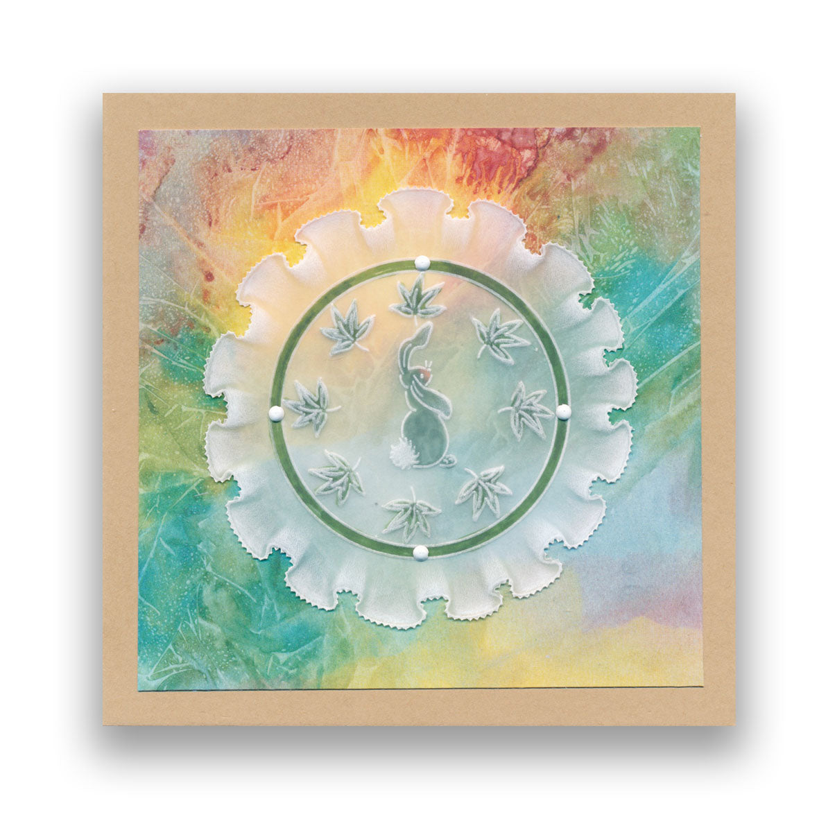 Linda's Children - Autumn A5 Square Groovi Plate Pair