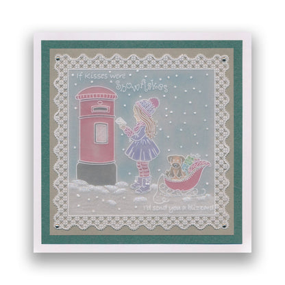 Linda's Children - Winter A5 Square Groovi Plate Pair