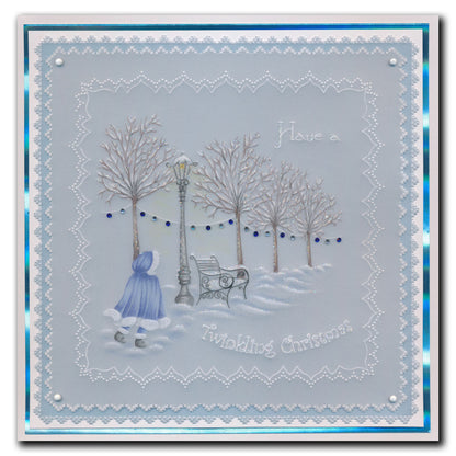 Linda's Glistening Winter - Christmas Treasures (Set 1) A5 Square Groovi Plate