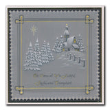 Linda's Peace, Joy & Hope - Christmas Treasures A5 Square Groovi Plate