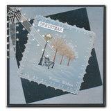 Linda's Glistening Winter - Christmas Treasures A5 Square Groovi Plate