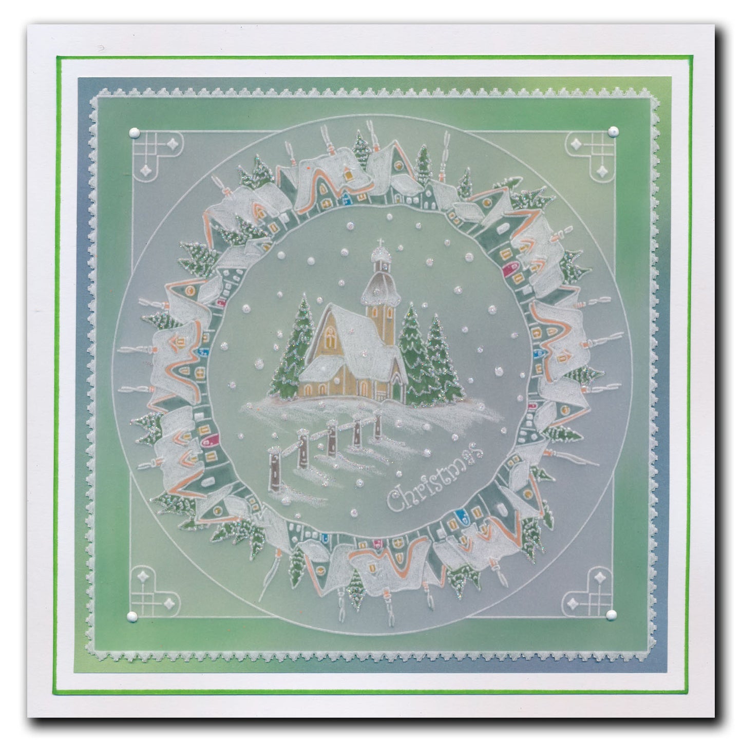 Linda's Peace, Joy & Hope - Christmas Treasures  (Set 1) A5 Square Groovi Plate