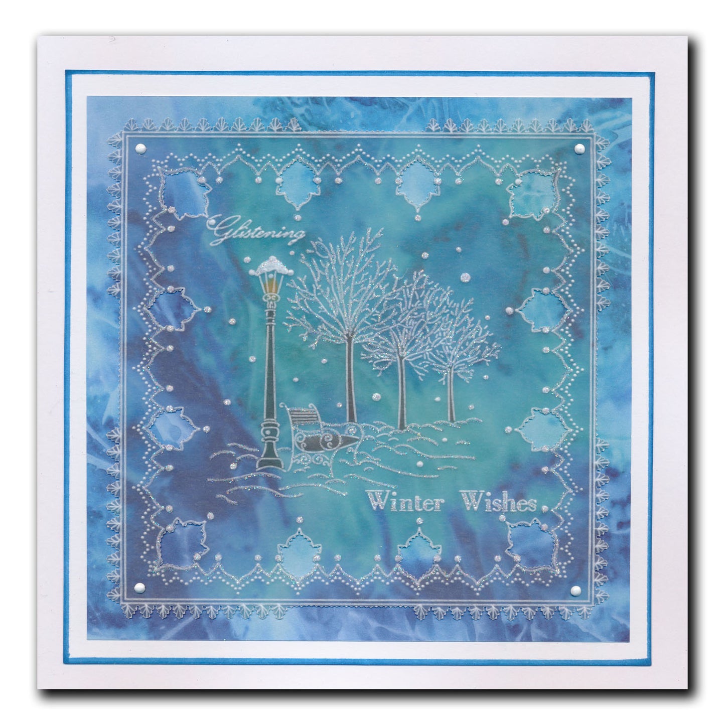 Linda's Glistening Winter - Christmas Treasures (Set 1) A5 Square Groovi Plate