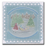 Linda's Deep in the Forest - Christmas Treasures A5 Square Groovi Plate