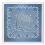 Linda's Glistening Winter - Christmas Treasures A5 Square Groovi Plate