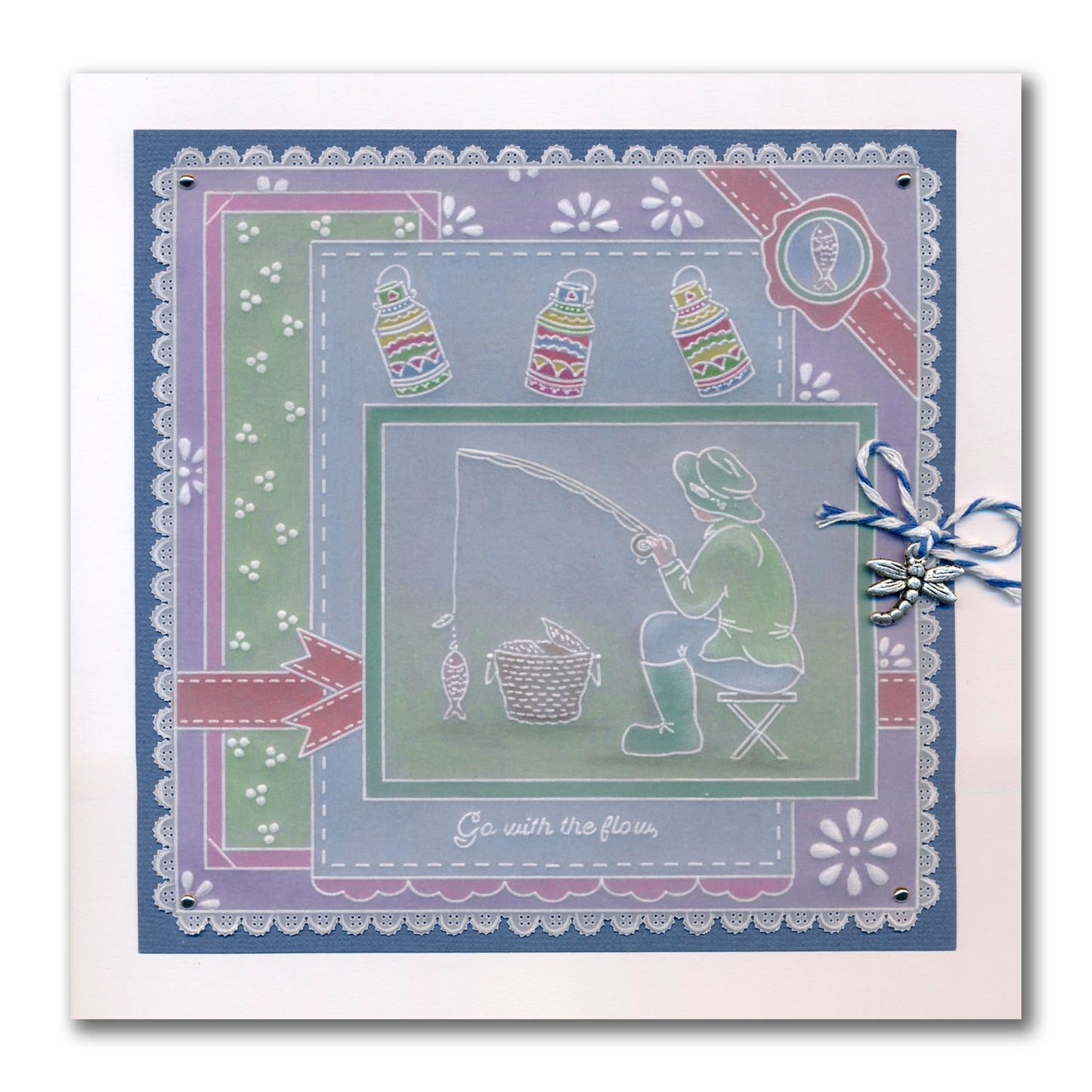 Linda's Friendship Narrowboat Accessories A5 Square Groovi Plate