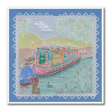 Linda's Friendship Narrowboat Accessories A5 Square Groovi Plate