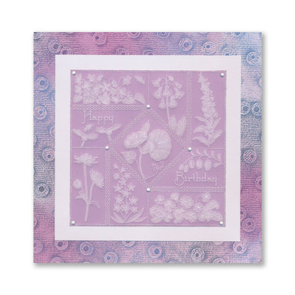 Linda's Be a Wildflower - Easy Layout A5 Square Groovi Plate (Set 4)