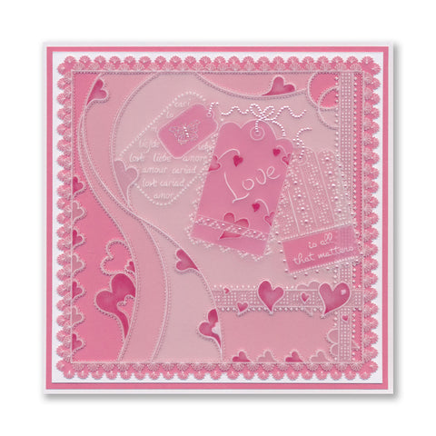 Linda's Love Is All That Matters - Easy Layout A5 Square Groovi Plate