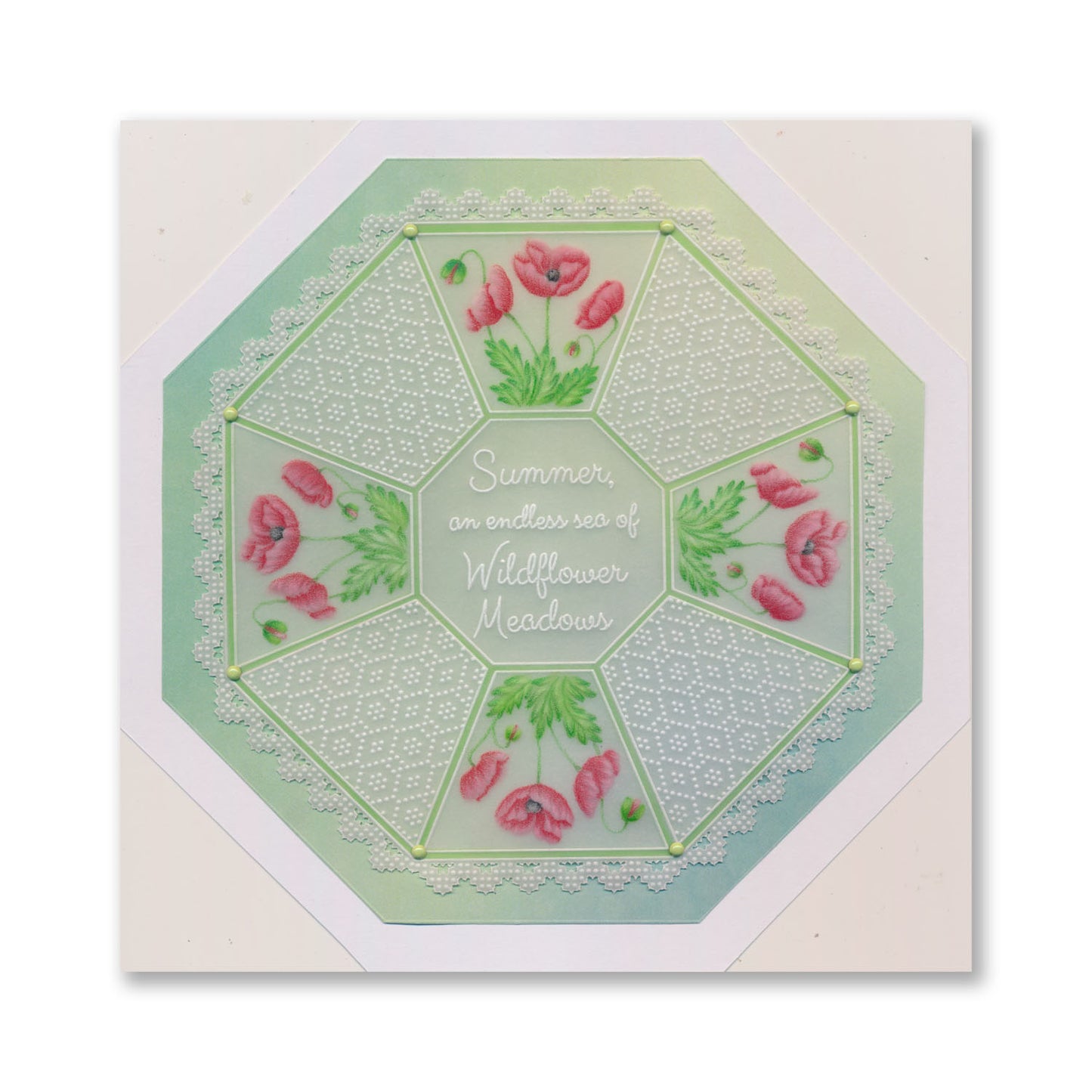 Linda's Sea of Wildflowers Meadows - Easy Layout A5 Square Groovi Plate (Set 4)