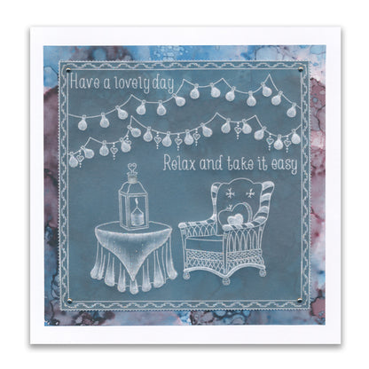 Linda's Wicker Chairs - In the Garden A5 Groovi Plate