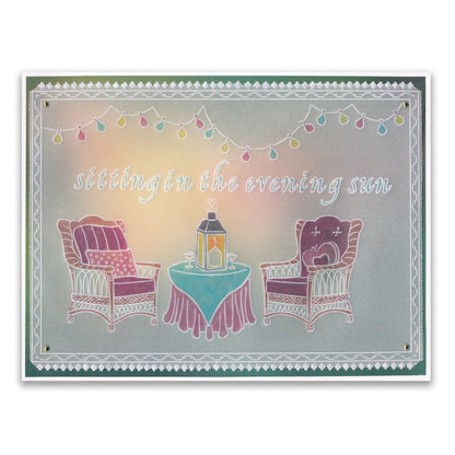 Linda's Wicker Chairs - In the Garden A5 Groovi Plate