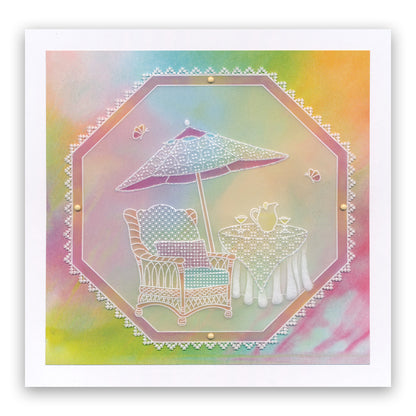 Linda's Wicker Chairs - In the Garden A5 Groovi Plate