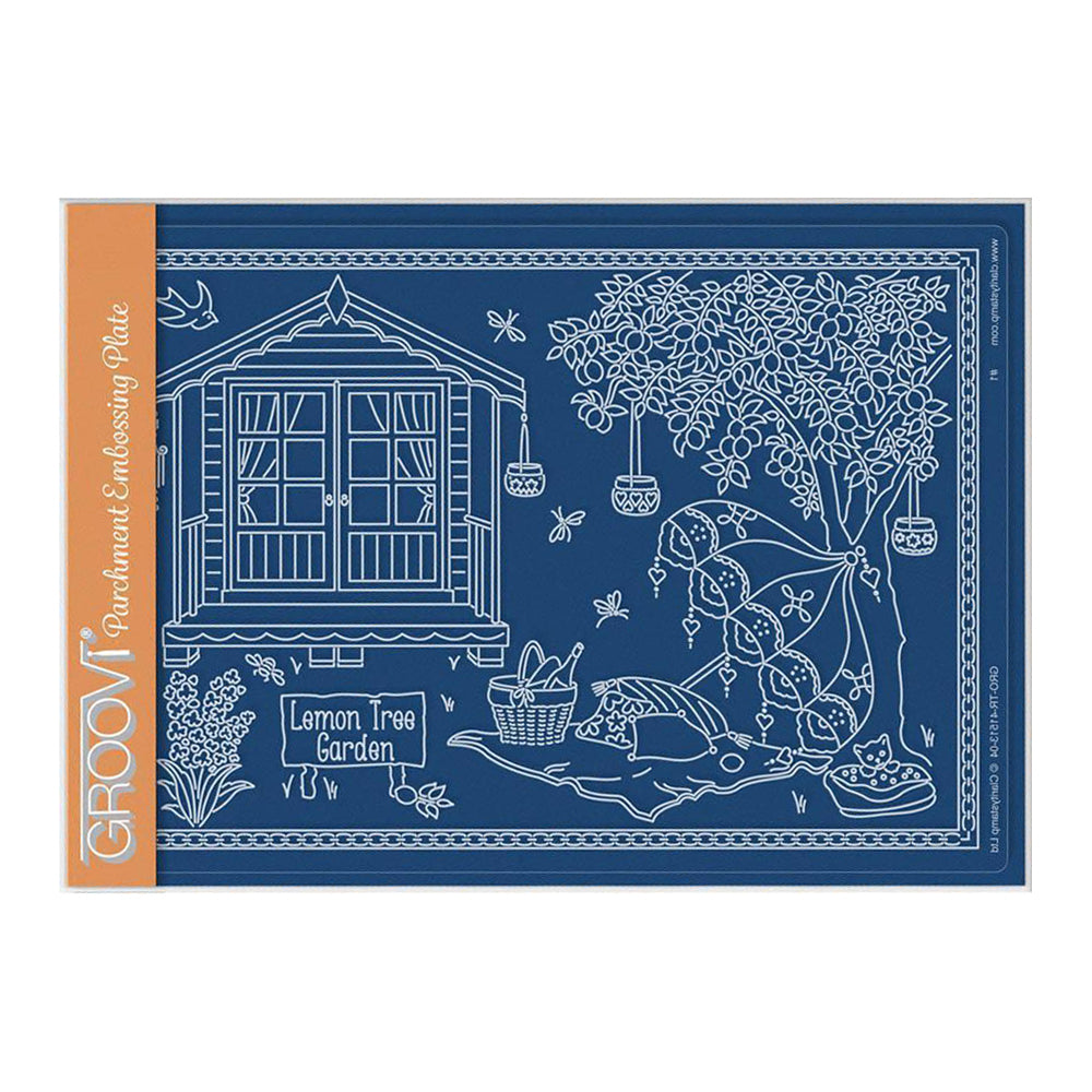 Linda's Lemon Tree Garden - In the Garden A5 Groovi Plate