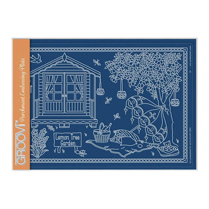 Linda's Lemon Tree Garden - In the Garden A5 Groovi Plate