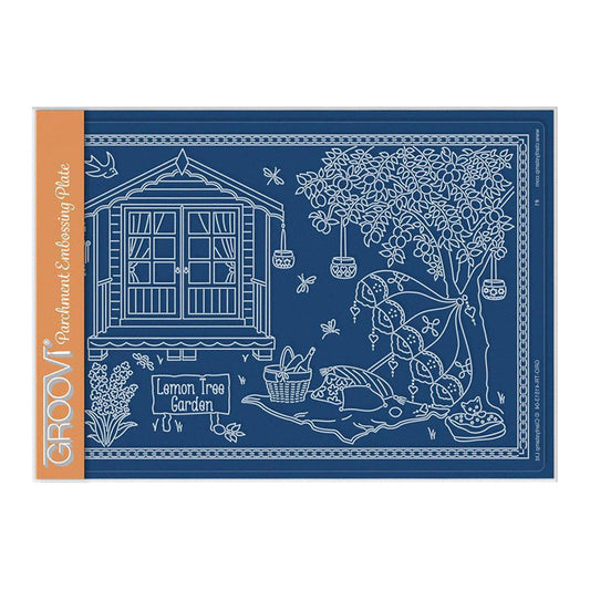 Linda's Lemon Tree Garden - In the Garden A5 Groovi Plate